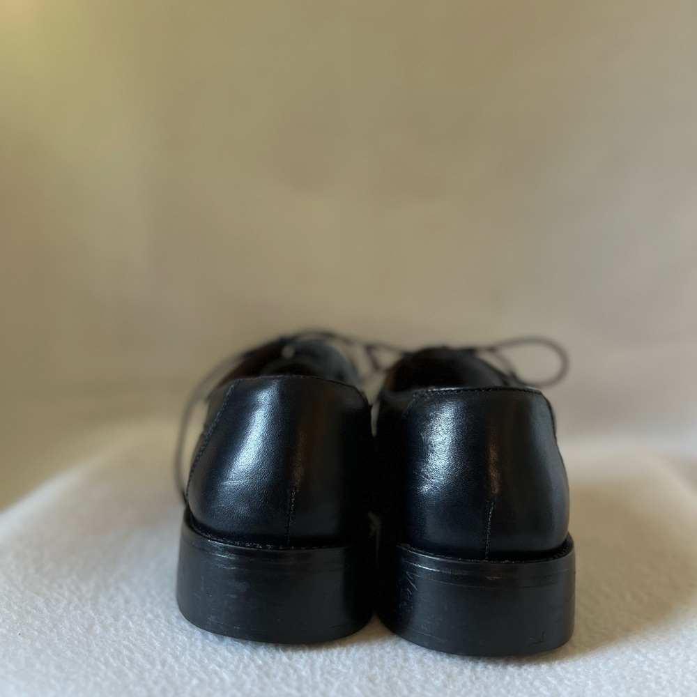 Kenneth Cole Reaction Size 11 Black Leather Lace Up Shoes - Picture 8 of 16